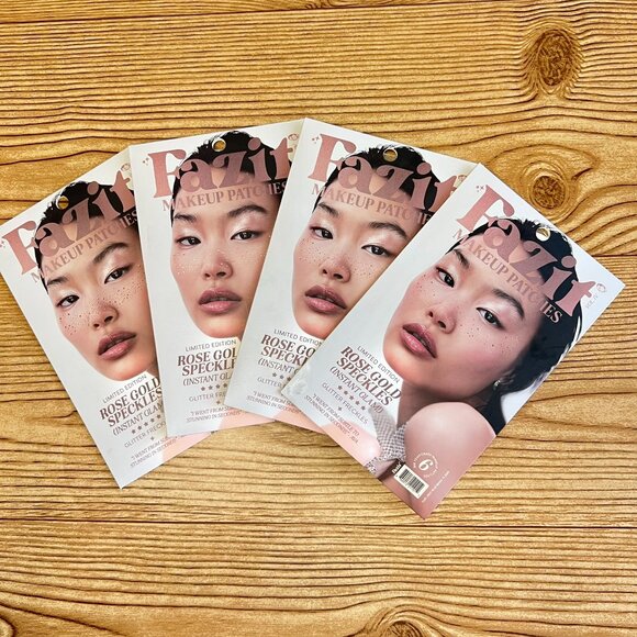 4 pk - Fazit Rose Gold Glitter Freckle Makeup Patches Exp 11/27 - total of 24 - Picture 1 of 2